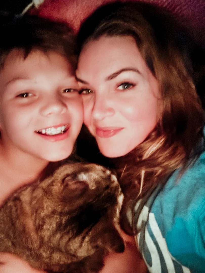 Elise and her son Tucker